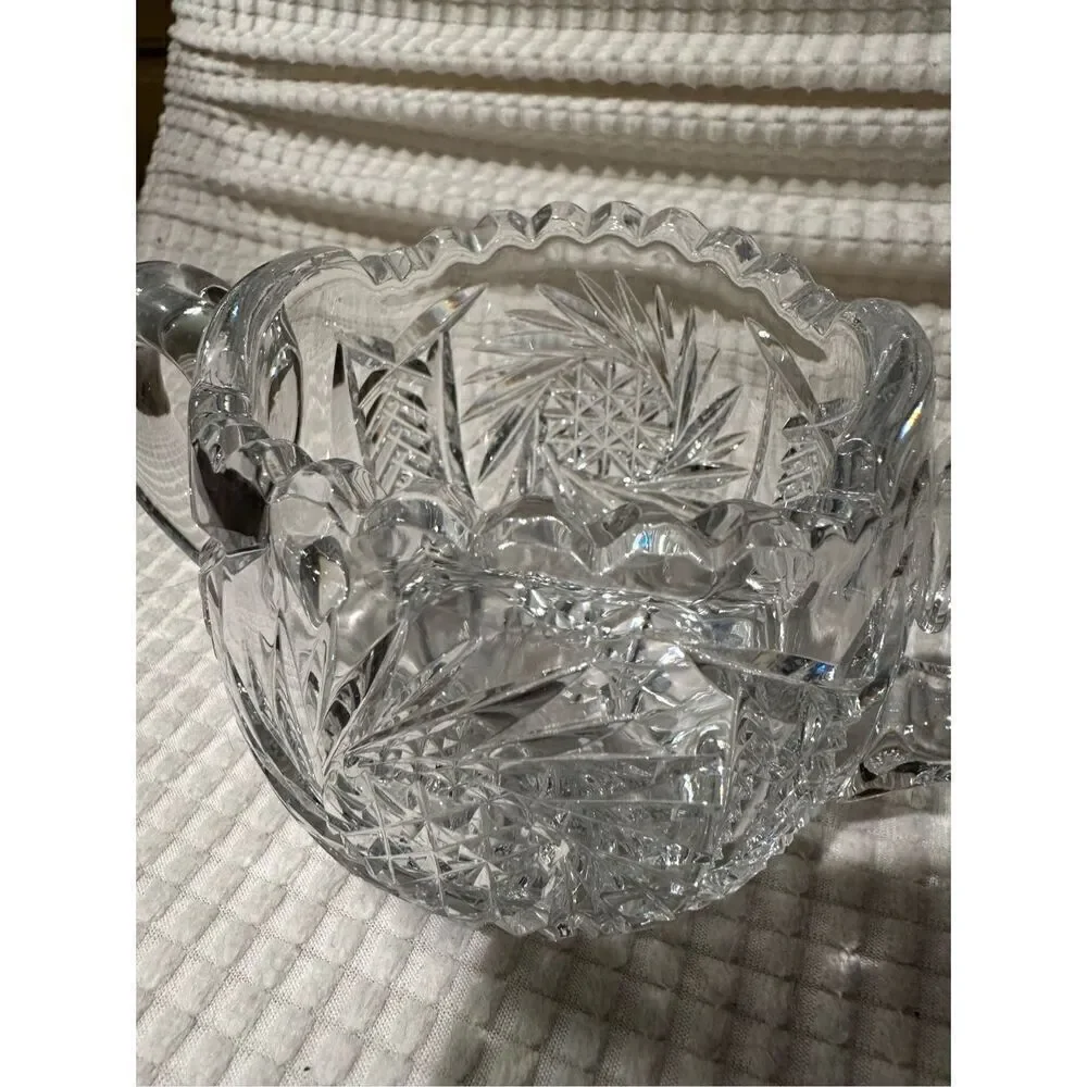 Crystal sugar and creamer set